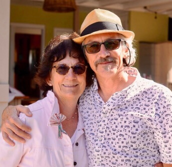 Mel M. Metcalfe III with his wife Renne Kappos. 